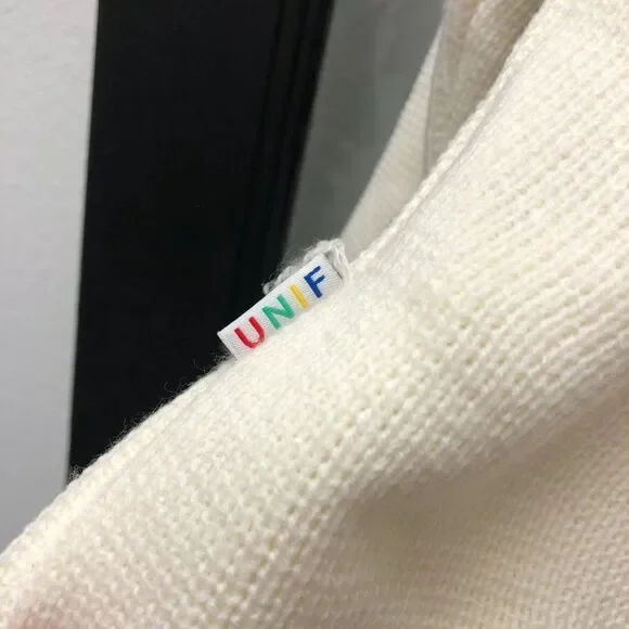 New UNIF Cream & Pastel Stripe Prisma Sweater - XS - Picture 8 of 8